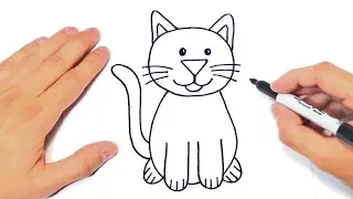 How to draw a Cat | Cat Easy Draw Tutorial