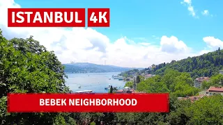 Istanbul 21June 2021 Bebek Luxury Neighborhood Walking Tour |4k UHD 60fps