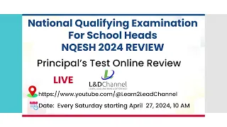Online Review for the National Qualifying Examination for School Heads Part 1