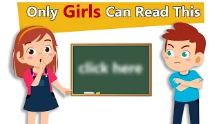 Only Girls Can Read This  😱 (REAL)