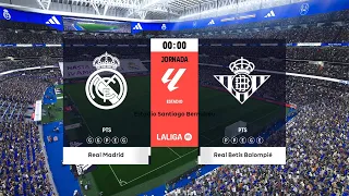Real Madrid vs Real Betis | Estadio Santiago Bernabéu | 2023-24 La Liga | PES 2021