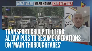 Transport group to LTFRB: Allow PUJs to resume operations on ‘main thoroughfares’