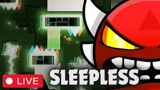 Beating: SLEEPLESS (INSANE DEMON) - Geometry Dash Stream (Req = $)