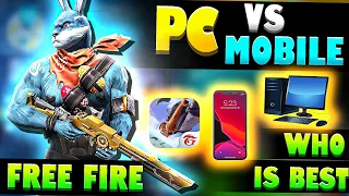 Free fire PC vs Mobile which is best for You | Pc/Laptop/phones benefits for free fire full compare