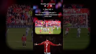 Day 145, 145ᵗʰ Ronaldo goal at Manchester United vs Manchester City on May 10, 2009.