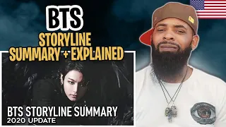 AMERICAN RAPPER REACTS TO -BTS STORYLINE SUMMARY + EXPLAINED | 2020 UPDATE