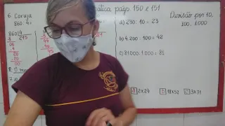 Matemática ( 2°parte)4°ano dia13/08 págs. 150 e 151 Divisão