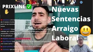 PRIXLINE ✅ Nuevas sentencias 📄 del Tribunal Supremo de ESPAÑA 🇪🇸 sobre Arraigo Laboral 👨‍🔧 😃