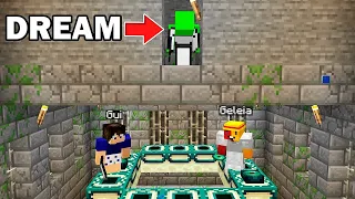 😱 minecraft mas o DREAM NOS PERSEGUE ! (Impossível zerar)