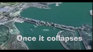 Simulation Video After The Failure Of The Three Gorges Dam On The Yangtze River #ThreeGorgesDam