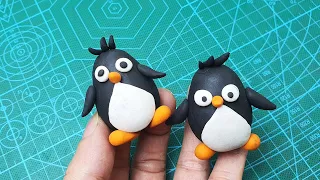 Penguin  Polymer Clay Toys Making Penguin Clay Modelling For Kids  How To Make Penguin  clay art Vid