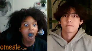 BTS V HANDSOME ON OMEGLE PRANK 🤣