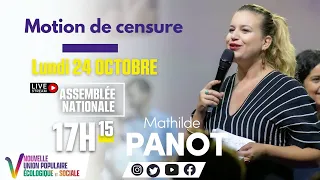 🔴 Direct - MOTION DE CENSURE - Discours de Mathilde Panot