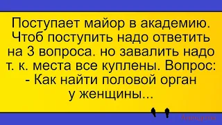 Академия, майор, и половой орган женщины... Лучшие длинные анекдоты и жизненные истории