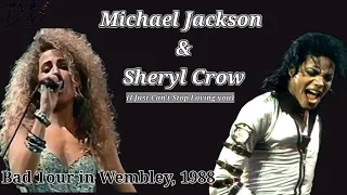 Michael Jackson & Sheryl Crow - I Just Can't Stop Loving You (Bad Tour in Wembley, 1988) - [60 FPS]