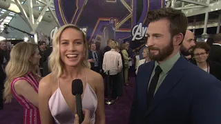 Avengers Endgame Red Carpet World Premiere with Brie Larson and Chris Evans