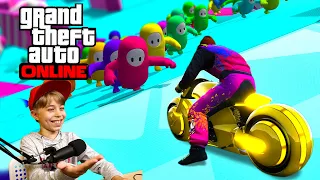 ТУПО но СМЕШНО! Фол Гайс в ГТА 5 Онлайн // Fall Guys в GTA 5 ONLINE