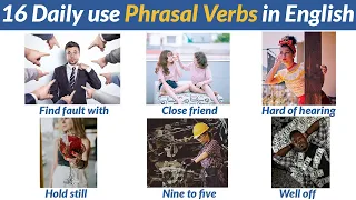 16 Daily use Phrasal Verbs in English | Learn English | Vocabulary