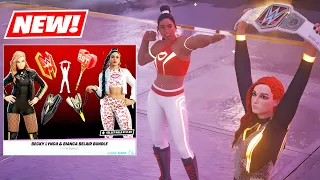 WWE Becky Lynch & Bianca Belair GAMEPLAY Fortnite!