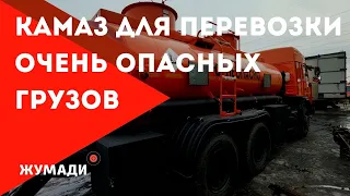 КамАЗ 65115 с бочкой Нефаз для перевозки опасных грузов для клиентов из Читы