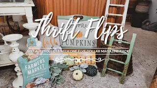 Thrift Flip • Six Fall Projects From One Salvaged Item!! • Trash to Treasure