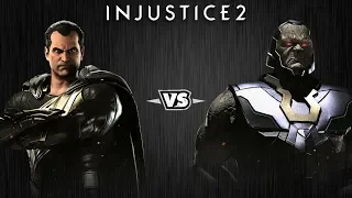 Injustice 2 - Чёрный Адам против Дарксайда - Intros & Clashes (rus)