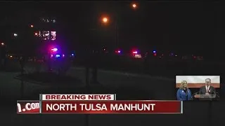 Police search for possible murder suspect in north Tulsa