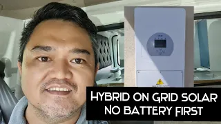 Hybrid On Grid No Battery First - Kung wala pang budget for Lithium Battery