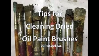 Cleaning Oil Brushes - NO SOLVENTS!