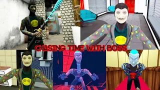 Chasing Time With Boss In Erich Sann vs Smiling X Corp 1 vs Smiling X Corp 2 vs Smiling X Corp 3 & 4