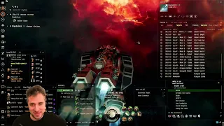 Eve online lowsec fun gang, ends in a fleet fight