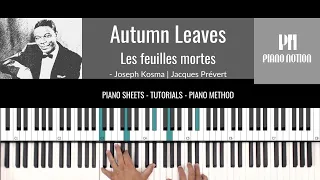 Autumn Leaves - Nat King Cole (Sheet Music - Piano Solo - Piano Cover - Tutorial)