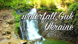 Waterfall Guk in Ukraine (with audio guide), Ukrainian Carpathian Mountains