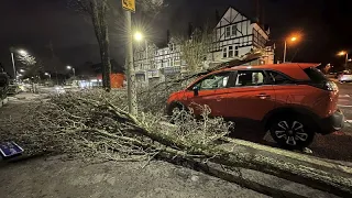 Travel disruption as storm Isha lashes UK and Ireland with high winds and rain