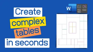 Stop using Merge and Split cells in #msword  #tables - Use Draw and Erase #shorts