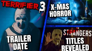 Terrifer 3 Teaser Trailer, The Strangers New Details, Christmas Horror Movie & MORE!!