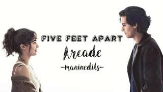 Five feet apart-Whatsapp status|Arcade-Duncan laurence|Cole sprouse|Haley Lu Richardson|maninedits