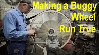 Making a Sarven Buggy Wheel Run Straight | Engels Wheelwright Shop