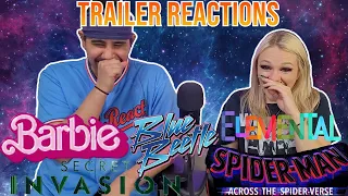 Trailer Reactions! - Secret Invasion, Spider-Man, Blue Beetle, Barbie, & Elemental