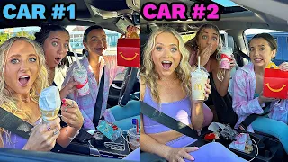 3 Sets of Identical Twins Drive Thru Telepathy Challenge ft. Merrell Twins & Brooklyn & Bailey!!!