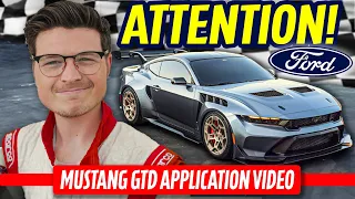 To Ford Motor Company: My 2025 Mustang GTD APPLICATION VIDEO!