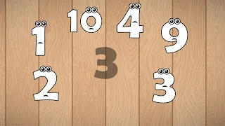 Wrong Wooden Slots with Crying Numbers 1 to 10 - Coloring for Kids & Toddlers #kids #diy #art #funny