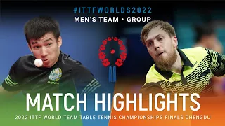 Highlights | Abdulaziz Anorboev (UZB) vs Denis Zholudev (KAZ) | MT Grps | #ITTFWorlds2022