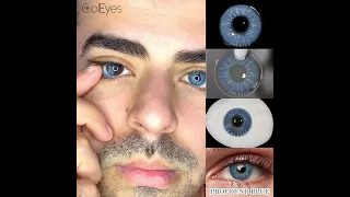 Best Colored Contacts for Dark Brown Eyes - Coleyes Blue Colored Contact Lens Review [Profound Blue]