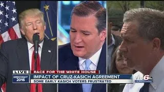 Some early voters upset about Cruz-Kasich agreement