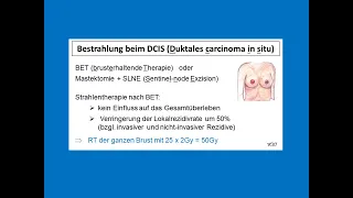 Bestrahlung beim DCIS (duktales carcinoma in situ) | Strahlentherapie Prof. Hilke Vorwerk