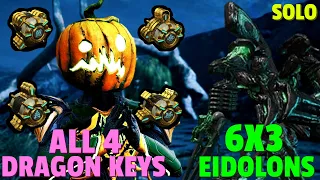 Warframe | Eidolon 6x3 Solo | WITH ALL 4 DRAGON KEYS | No Riven/Bless/Cipher/Pads