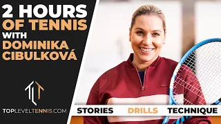 2 HOURS of Dominika Cibulkova backstage STORIES and EXERCISES | Top Level Tennis