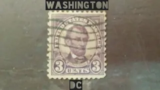 Abraham Lincoln 3 cent stamp [1925 - 1928] president of the United States