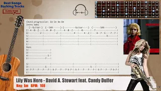 🎸 Lily Was Here - David A. Stewart feat. Candy Dulfer Guitar Backing Track with chords and lyrics